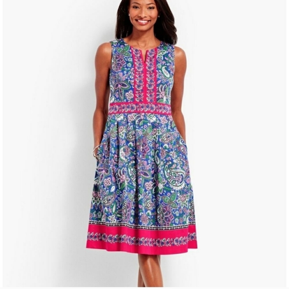 Talbots Dresses & Skirts - Talbots fit and flare sleeveless dress size 6